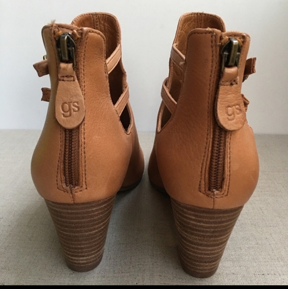 Gentle Souls EU 39 US 8 Brown Leather Ankle Boots - Picture 3 of 6